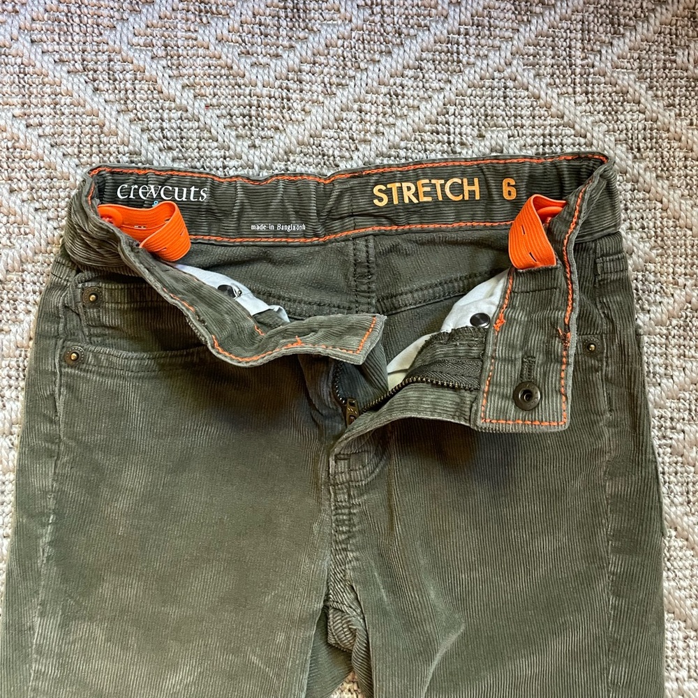 Crewcuts Kids Olive Green Pants (6)